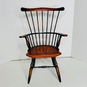 Three Hands Crop Vintage Doll Furniture Miniature Wooden Chair Brown 96036 Appro